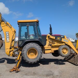 2000 DEERE 310E 4WD CAB BACKHOE, E-STICK WITH REAR AUXILIARY HYDRAULICS