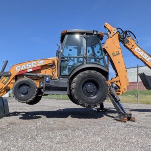 2019 CASE 580 SUPER 4WD EXTEND-A-HOE BACKHOE WITH FRONT & REAR AUX HYDS - 762058